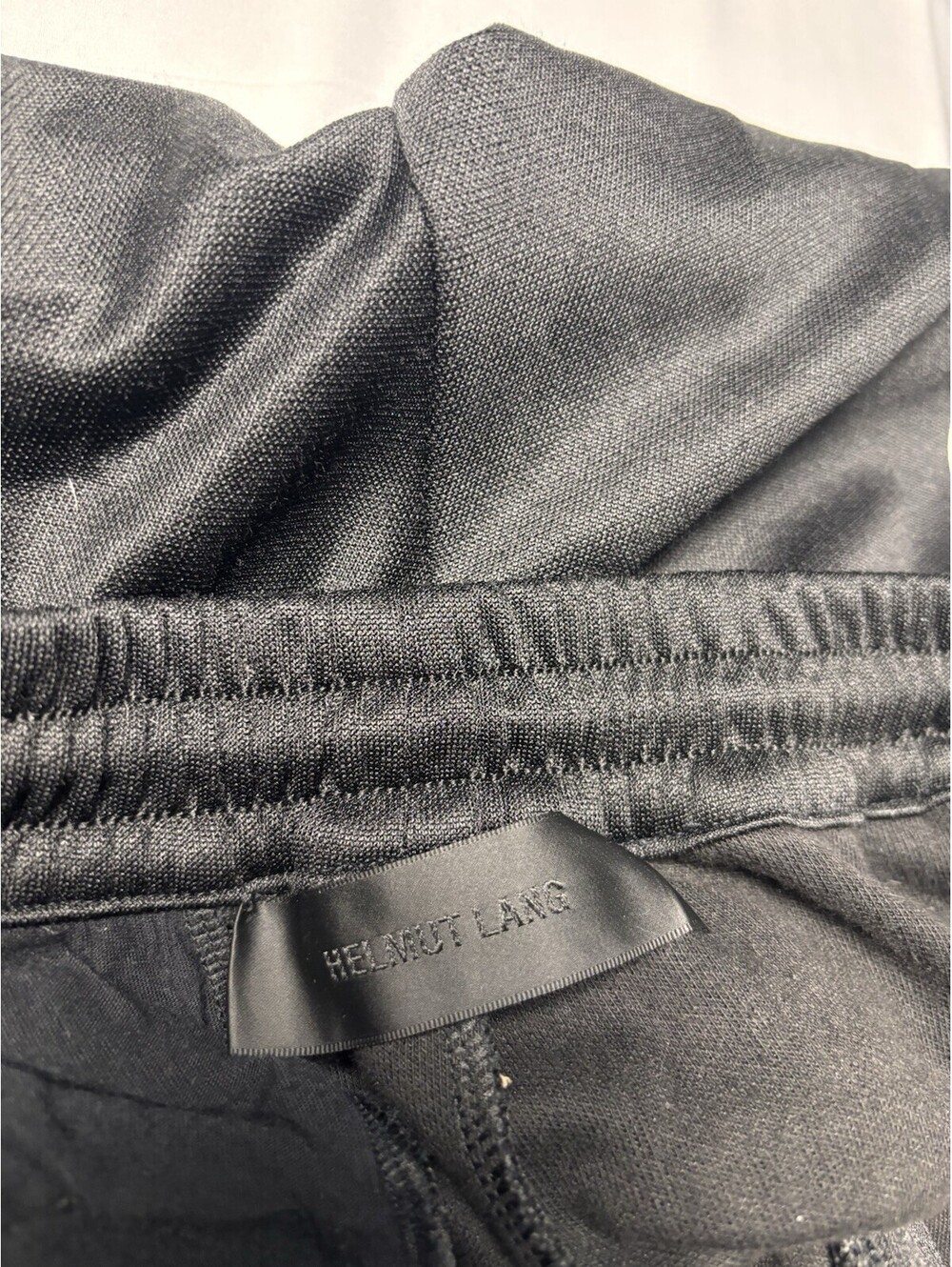 Helmut Lang Black Side Stripe Track Pants for Men